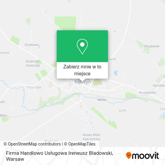 Mapa Firma Handlowo Usługowa Ireneusz Bladowski