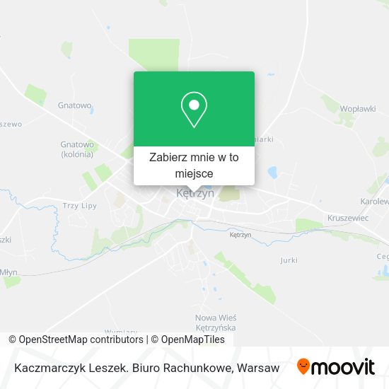 Mapa Kaczmarczyk Leszek. Biuro Rachunkowe