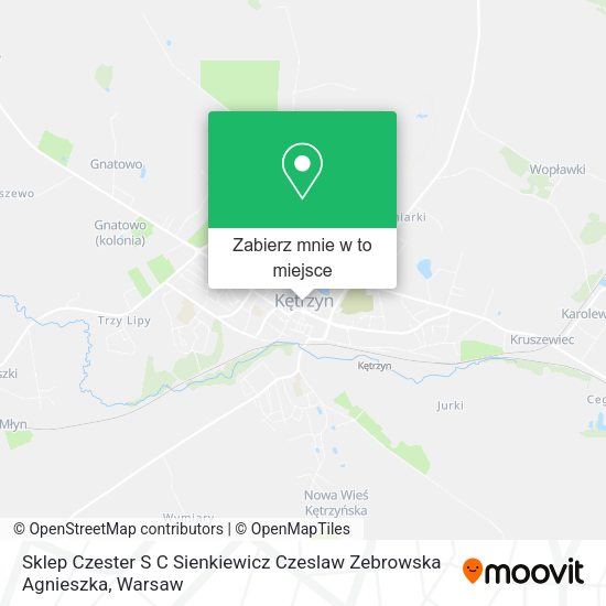 Mapa Sklep Czester S C Sienkiewicz Czeslaw Zebrowska Agnieszka