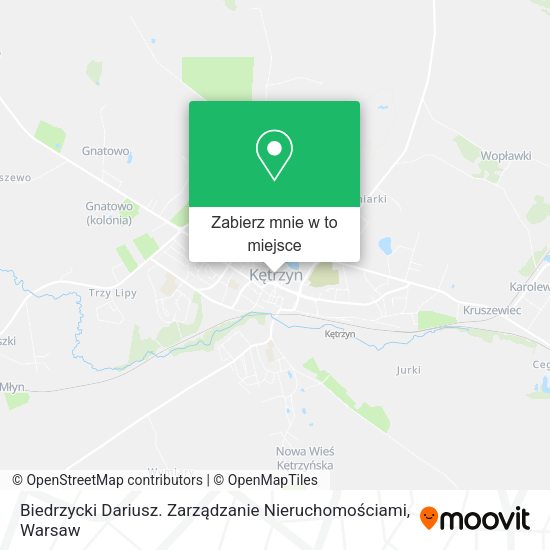 Mapa Biedrzycki Dariusz. Zarządzanie Nieruchomościami