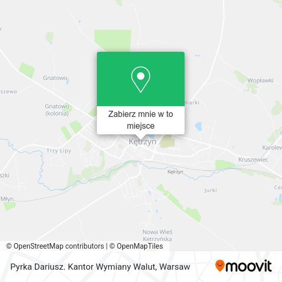 Mapa Pyrka Dariusz. Kantor Wymiany Walut