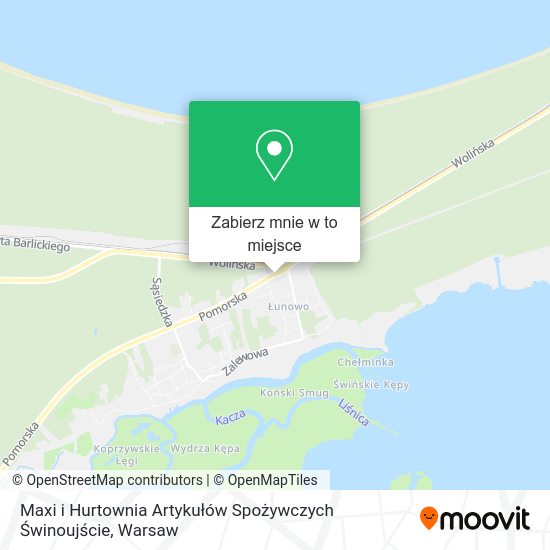 Mapa Maxi i Hurtownia Artykułów Spożywczych Świnoujście