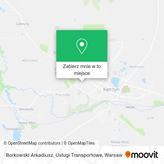 Mapa Borkowski Arkadiusz. Usługi Transportowe