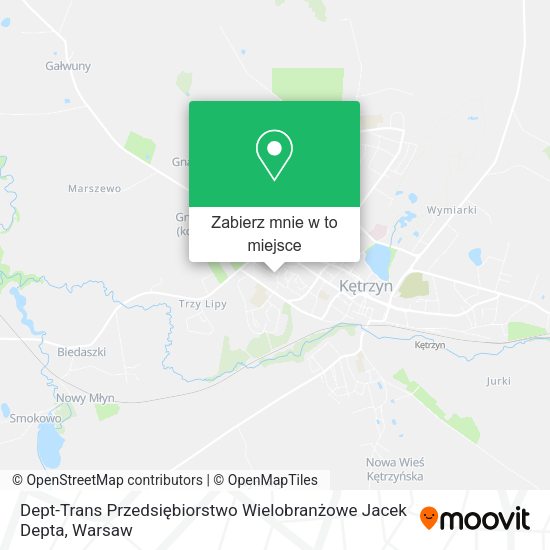 Mapa Dept-Trans Przedsiębiorstwo Wielobranżowe Jacek Depta