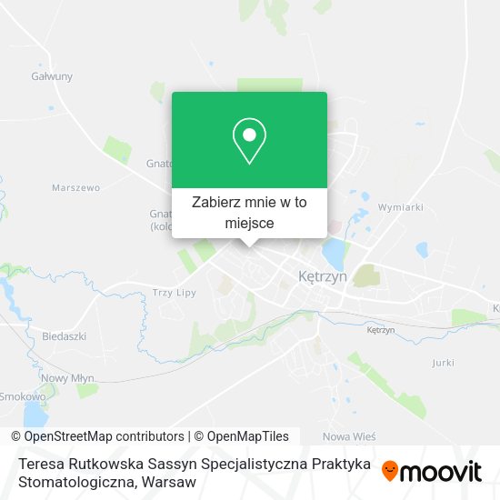 Mapa Teresa Rutkowska Sassyn Specjalistyczna Praktyka Stomatologiczna