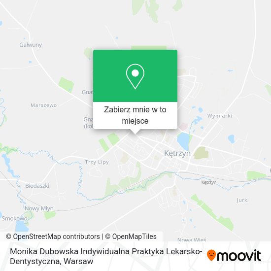 Mapa Monika Dubowska Indywidualna Praktyka Lekarsko-Dentystyczna