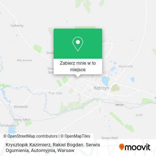 Mapa Krysztopik Kazimierz, Rakiel Bogdan. Serwis Ogumienia, Automyjnia