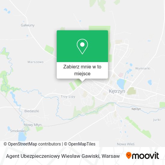 Mapa Agent Ubezpieczeniowy Wiesław Gawiski