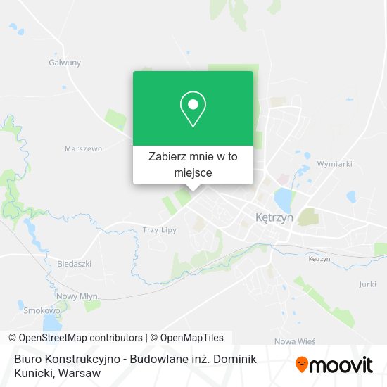 Mapa Biuro Konstrukcyjno - Budowlane inż. Dominik Kunicki