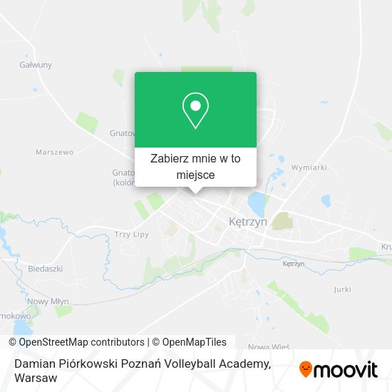 Mapa Damian Piórkowski Poznań Volleyball Academy