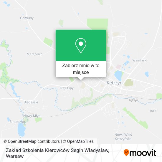 Mapa Zakład Szkolenia Kierowców Segin Władysław