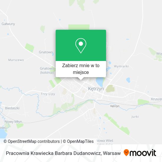 Mapa Pracownia Krawiecka Barbara Dudanowicz