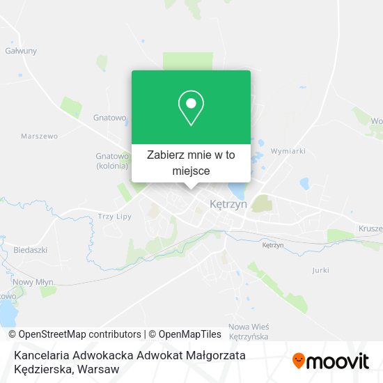 Mapa Kancelaria Adwokacka Adwokat Małgorzata Kędzierska