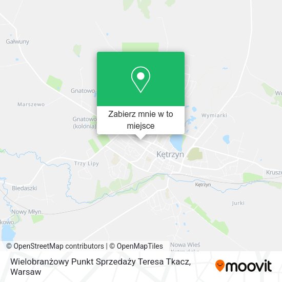 Mapa Wielobranżowy Punkt Sprzedaży Teresa Tkacz