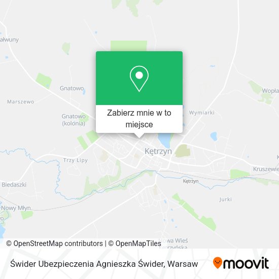 Mapa Świder Ubezpieczenia Agnieszka Świder