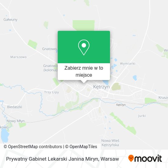 Mapa Prywatny Gabinet Lekarski Janina Miryn