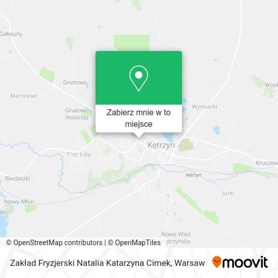 Mapa Zakład Fryzjerski Natalia Katarzyna Cimek