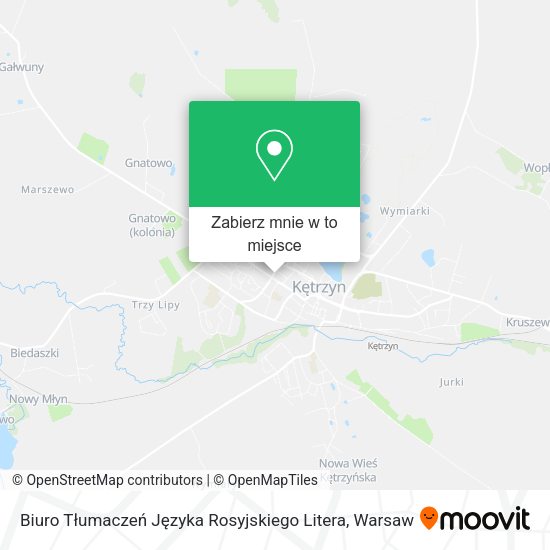 Mapa Biuro Tłumaczeń Języka Rosyjskiego Litera