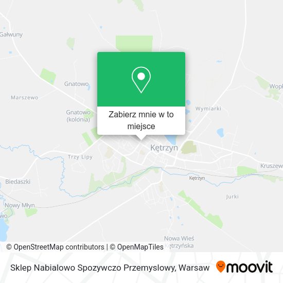 Mapa Sklep Nabialowo Spozywczo Przemyslowy