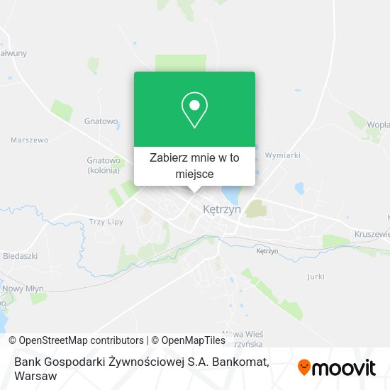 Mapa Bank Gospodarki Żywnościowej S.A. Bankomat