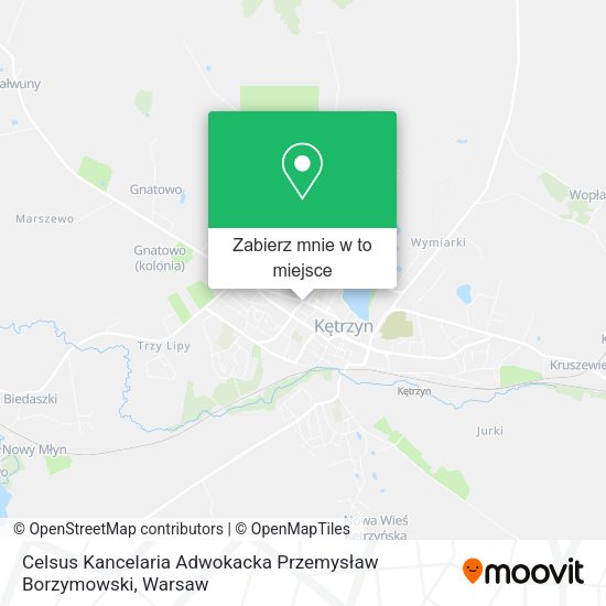 Mapa Celsus Kancelaria Adwokacka Przemysław Borzymowski