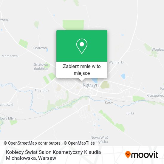 Mapa Kobiecy Świat Salon Kosmetyczny Klaudia Michałowska