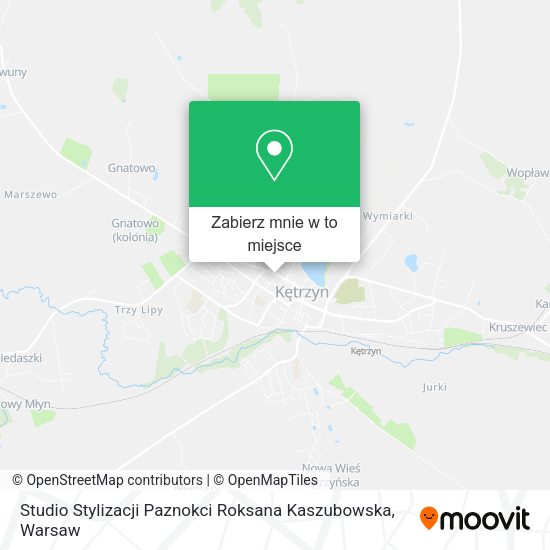 Mapa Studio Stylizacji Paznokci Roksana Kaszubowska