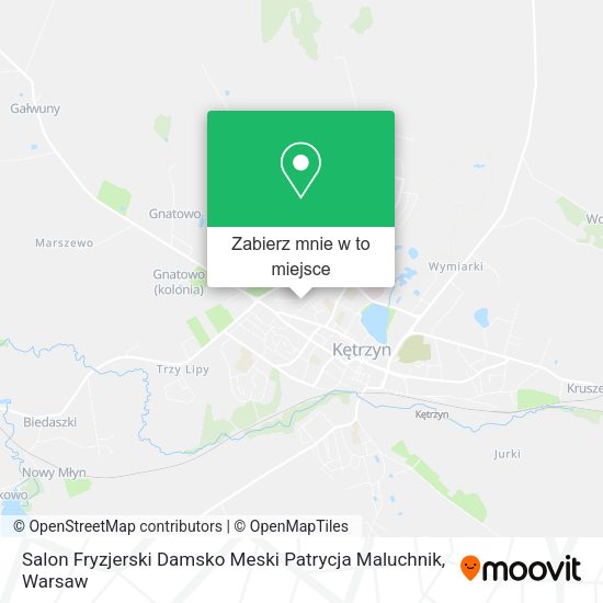 Mapa Salon Fryzjerski Damsko Meski Patrycja Maluchnik