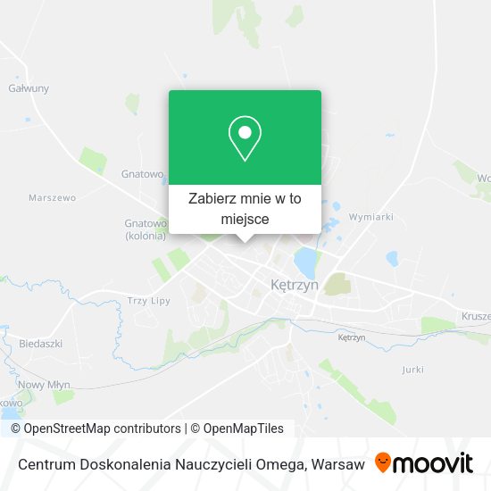 Mapa Centrum Doskonalenia Nauczycieli Omega