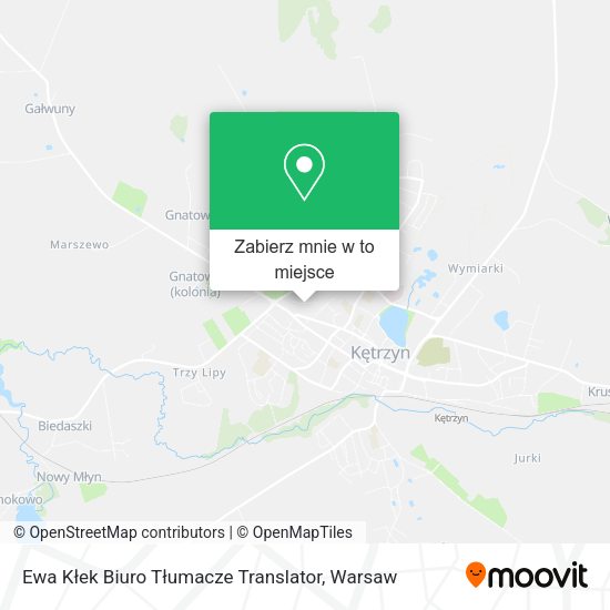 Mapa Ewa Kłek Biuro Tłumacze Translator