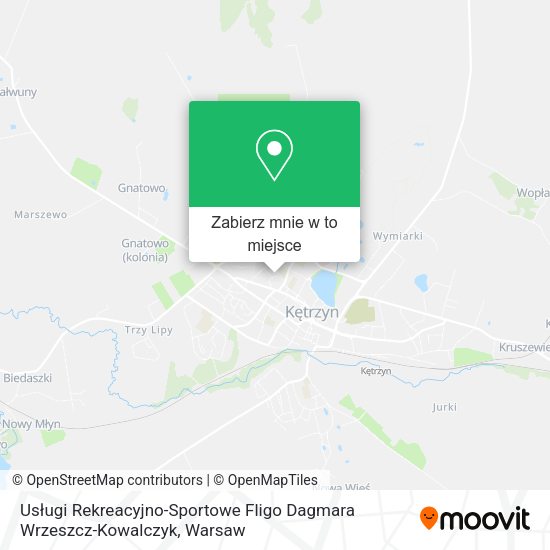 Mapa Usługi Rekreacyjno-Sportowe Fligo Dagmara Wrzeszcz-Kowalczyk