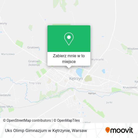 Mapa Uks Olimp Gimnazjum w Kętrzynie