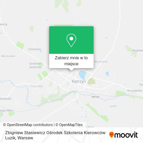 Mapa Zbigniew Stasiewicz Ośrodek Szkolenia Kierowców Luzik