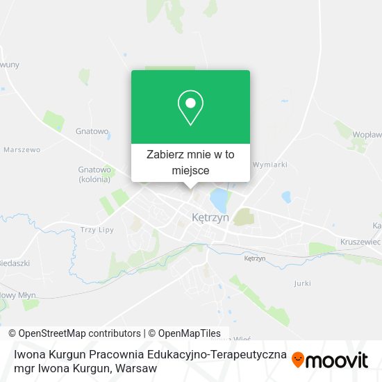 Mapa Iwona Kurgun Pracownia Edukacyjno-Terapeutyczna mgr Iwona Kurgun