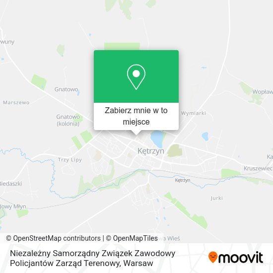 Mapa Niezależny Samorządny Związek Zawodowy Policjantów Zarząd Terenowy