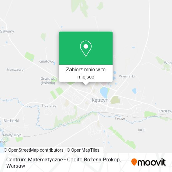 Mapa Centrum Matematyczne - Cogito Bożena Prokop