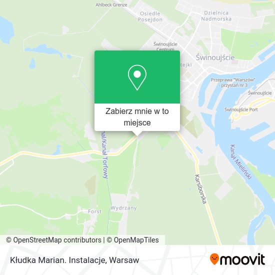 Mapa Kłudka Marian. Instalacje