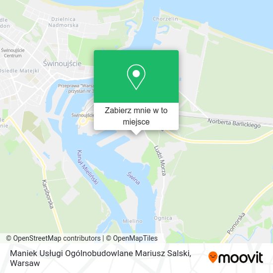 Mapa Maniek Usługi Ogólnobudowlane Mariusz Salski