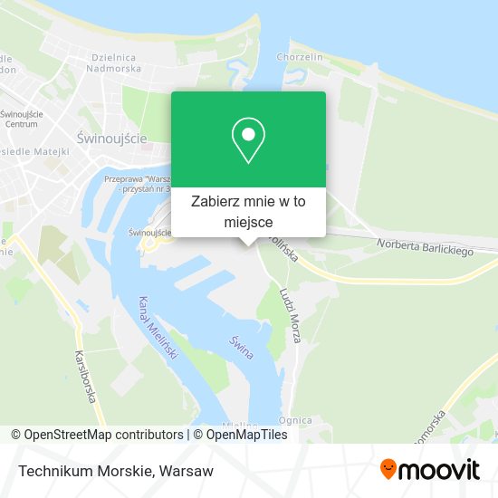 Mapa Technikum Morskie