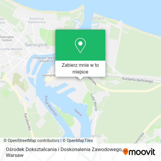 Mapa Ośrodek Dokształcania i Doskonalenia Zawodowego