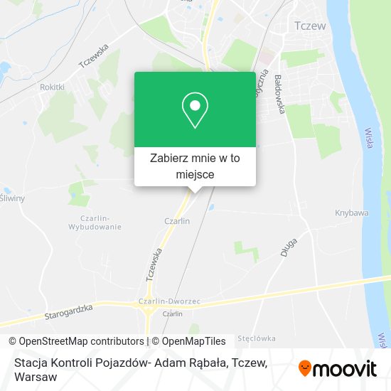 Mapa Stacja Kontroli Pojazdów- Adam Rąbała, Tczew