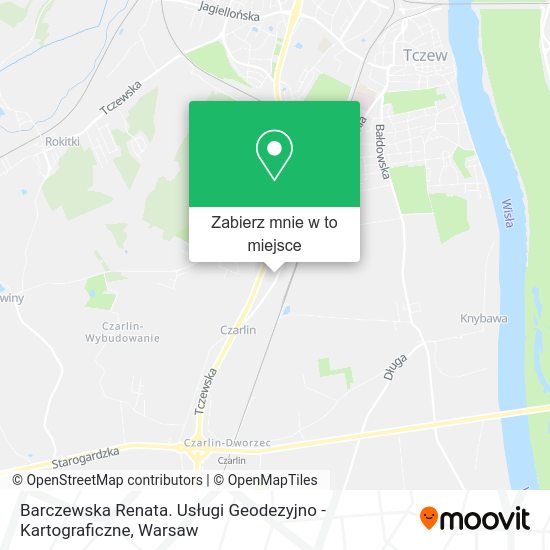 Mapa Barczewska Renata. Usługi Geodezyjno - Kartograficzne