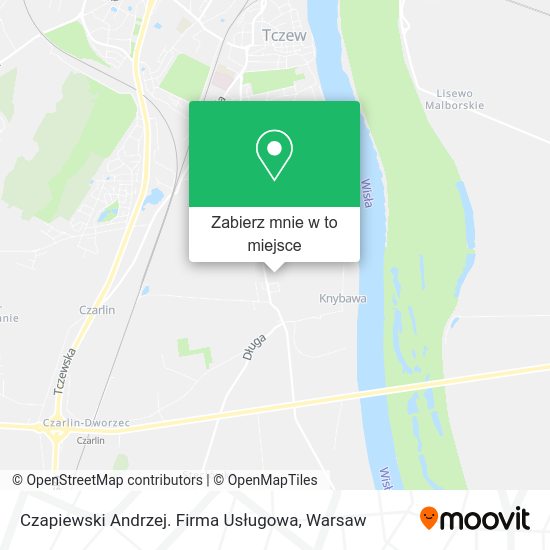 Mapa Czapiewski Andrzej. Firma Usługowa