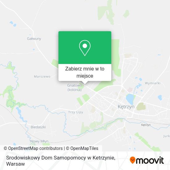 Mapa Srodowiskowy Dom Samopomocy w Ketrzynie