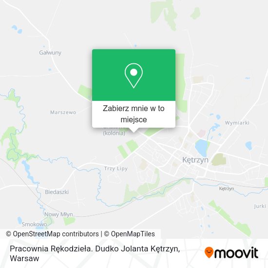 Mapa Pracownia Rękodzieła. Dudko Jolanta Kętrzyn