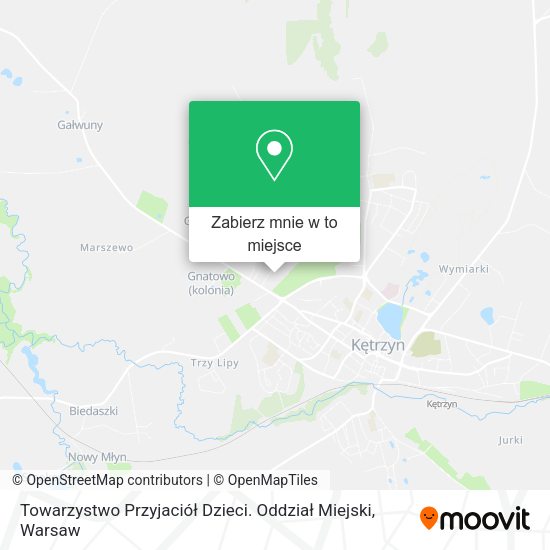 Mapa Towarzystwo Przyjaciół Dzieci. Oddział Miejski