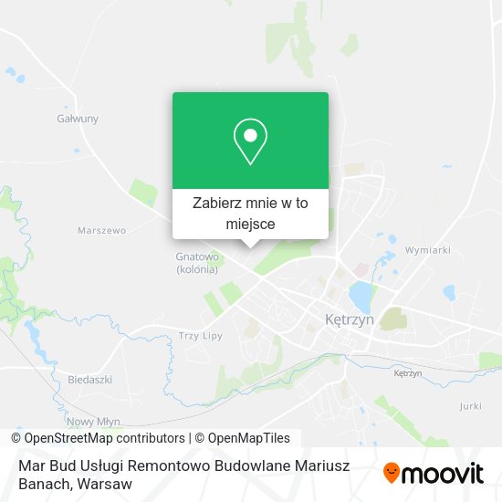 Mapa Mar Bud Usługi Remontowo Budowlane Mariusz Banach