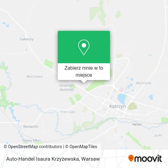 Mapa Auto-Handel Isaura Krzyżewska