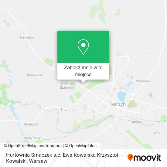 Mapa Hurtownia Smaczek s.c. Ewa Kowalska Krzysztof Kowalski