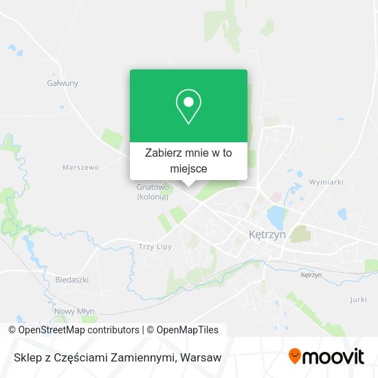 Mapa Sklep z Częściami Zamiennymi